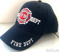 Бейсболка пожарная FIRE DEPT темно-синяя