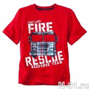 Детская пожарная футболка FIRE RESCUE