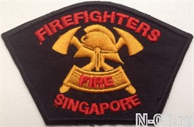 Нашивка пожарная "Firefighters Singapore" (Сингапур)