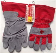 Перчатки для аварийно-спасательных работ. Лёгкие, ладонь - кожа, верх - хлопок.