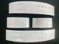 Комплект световозвращающих наклеек-полос на шлем пожарного